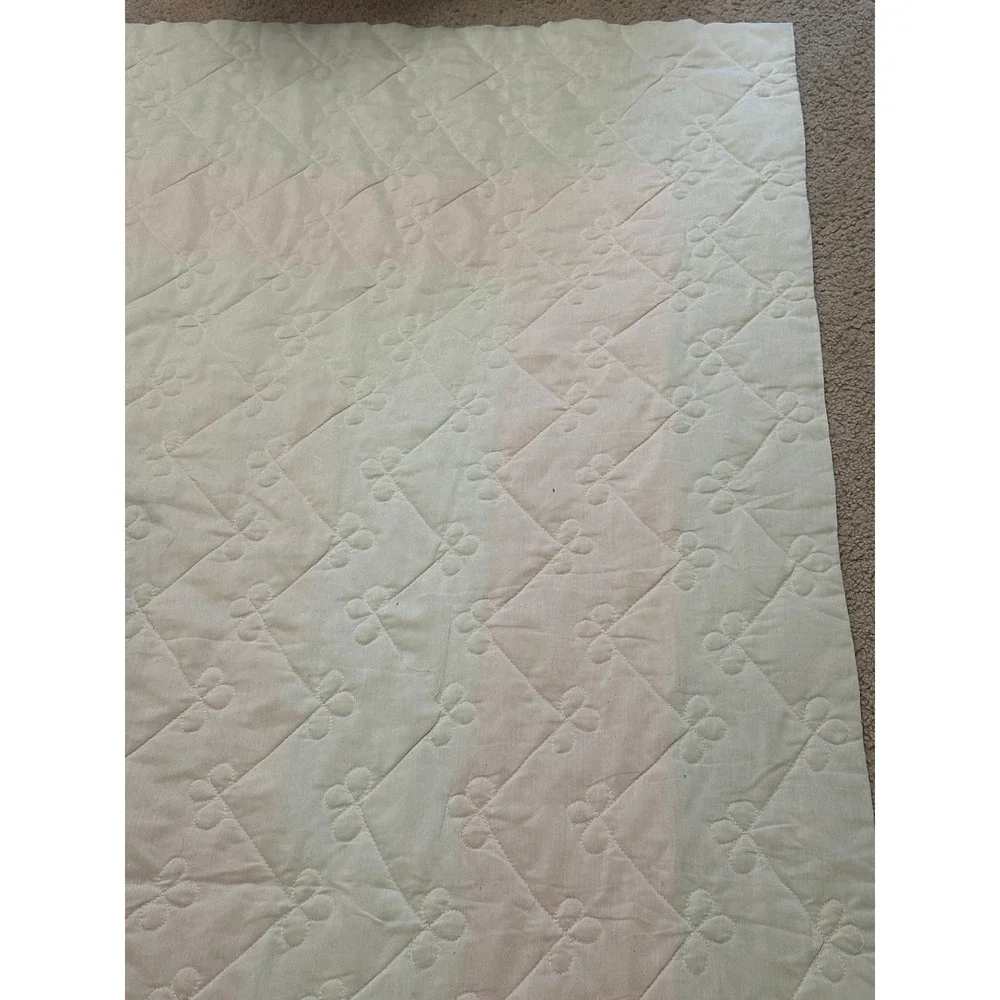 Vintage Peacock Embroidered Quilt Colorful Multi Border‎ Butterfly Stitching